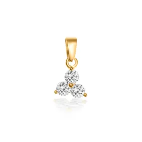 3 Diamond Flower Charm