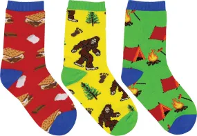 3 Pack  Gone Camping Socks - Kids|-|Bas Gone Camping Paquet de 3 pour Enfant