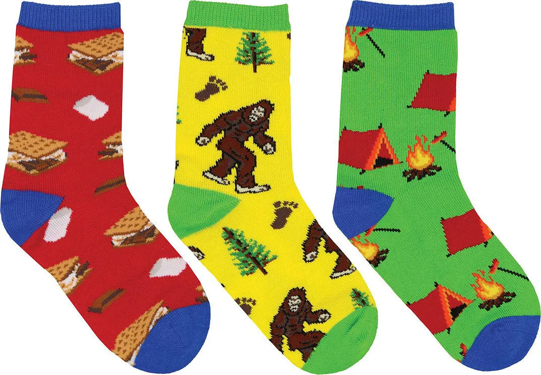 3 Pack  Gone Camping Socks - Kids|-|Bas Gone Camping Paquet de 3 pour Enfant
