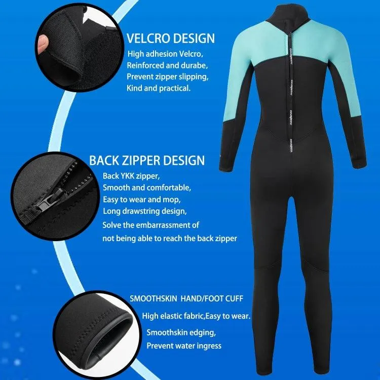 3mm Women's Long-Sleeve Neoprene Wetsuit for Surfing and Snorkeling