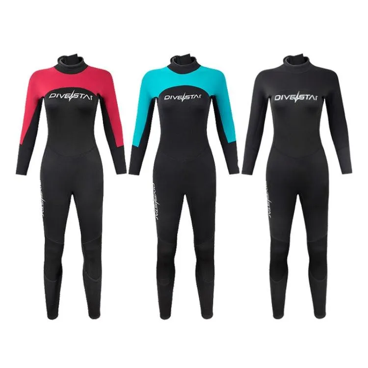 3mm Women's Long-Sleeve Neoprene Wetsuit for Surfing and Snorkeling