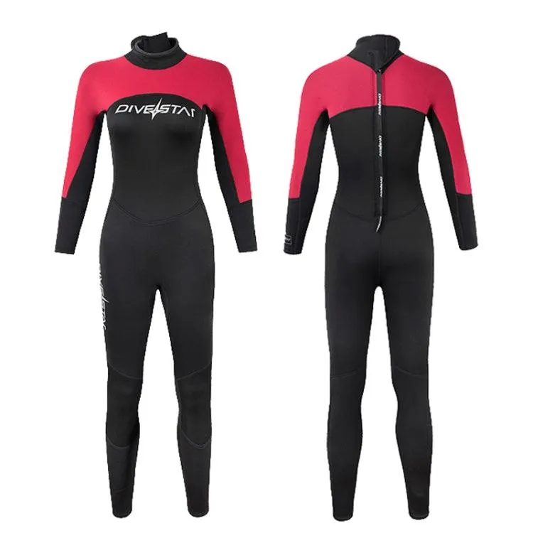 3mm Women's Long-Sleeve Neoprene Wetsuit for Surfing and Snorkeling