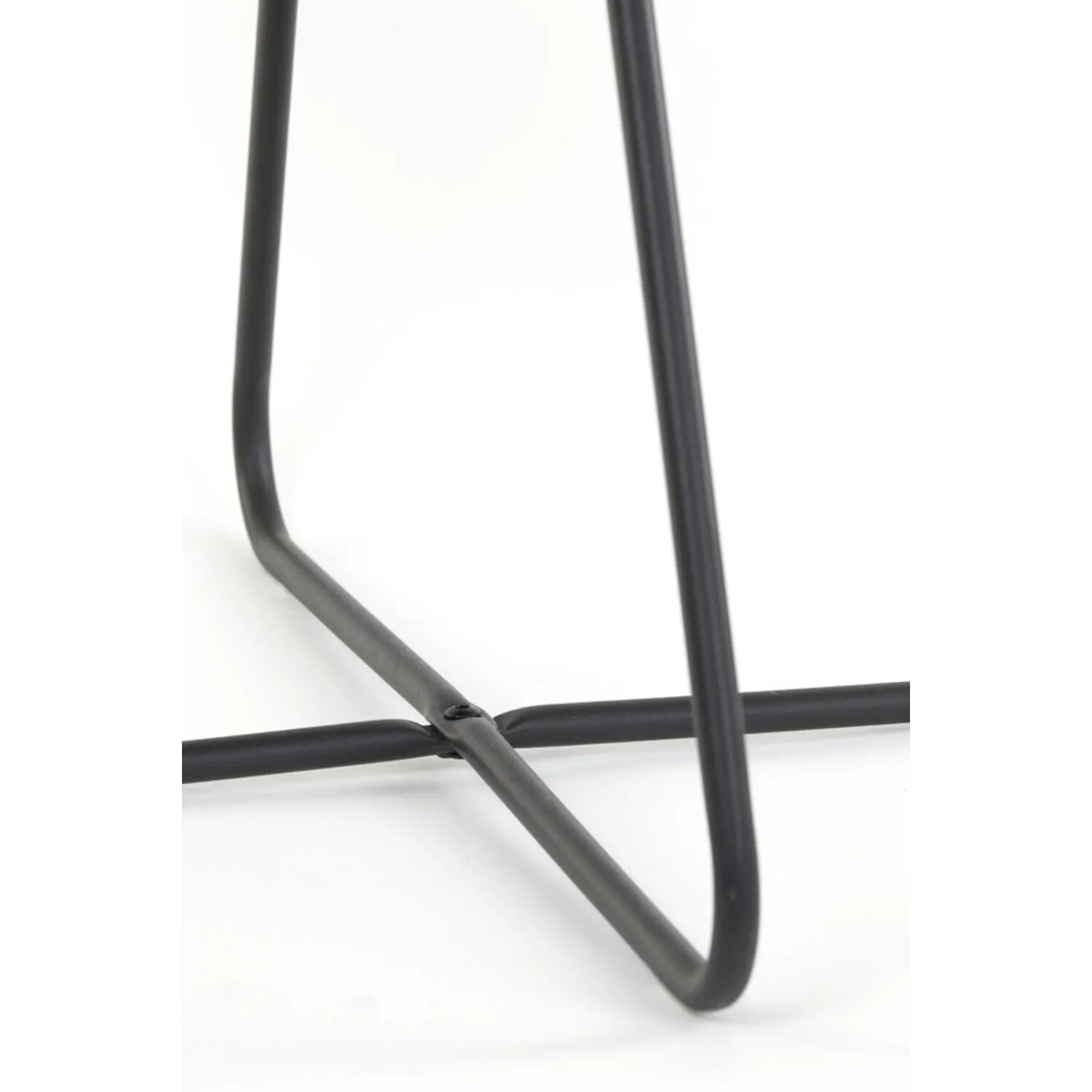 Antony Chair - Bouclé Black/Bouclé Cream/Velvet Shiny Gold Finish