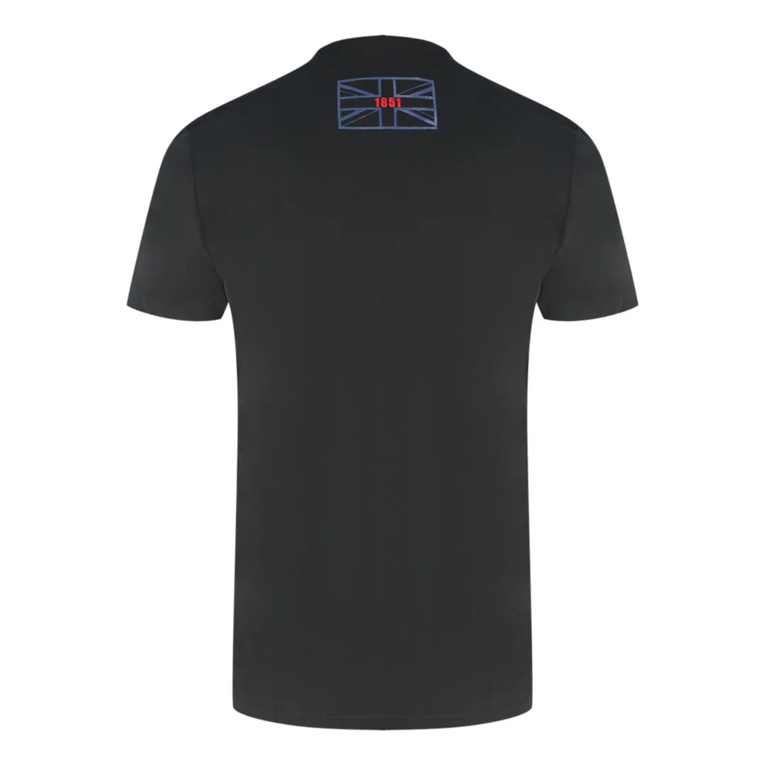 Aquascutum Script Logo Black T-Shirt
