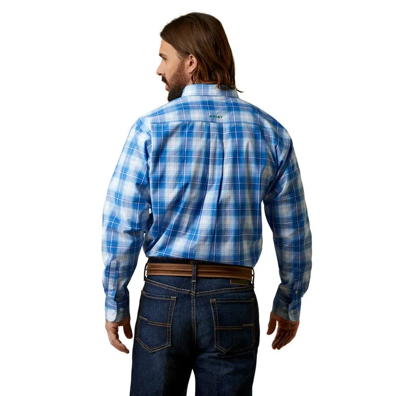 Ariat Men's Pro Series Team Daxton Blue Classic Fit Long Sleeve Shirt 10045063