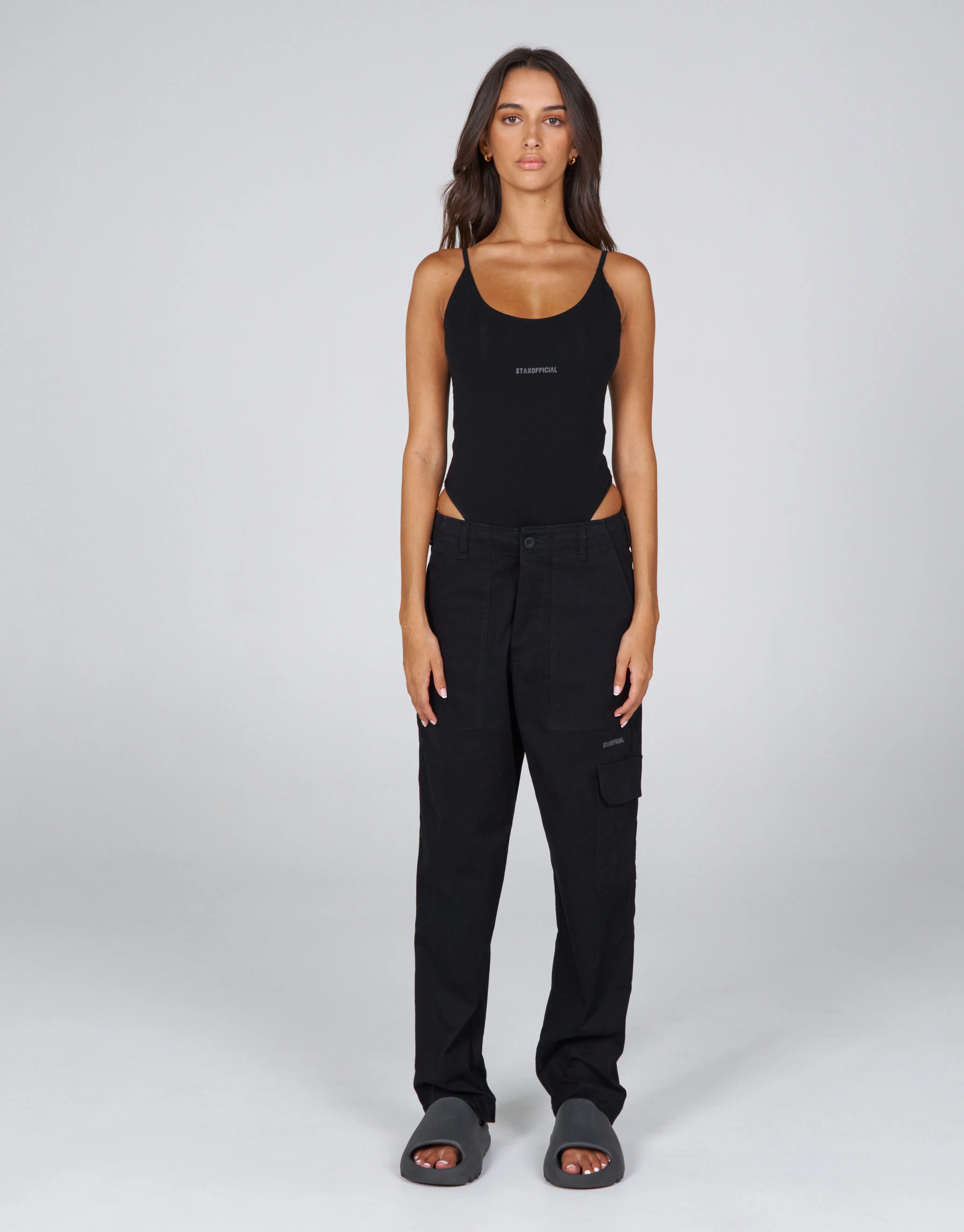 AW Desert Cargo Pants- Storm (Black)
