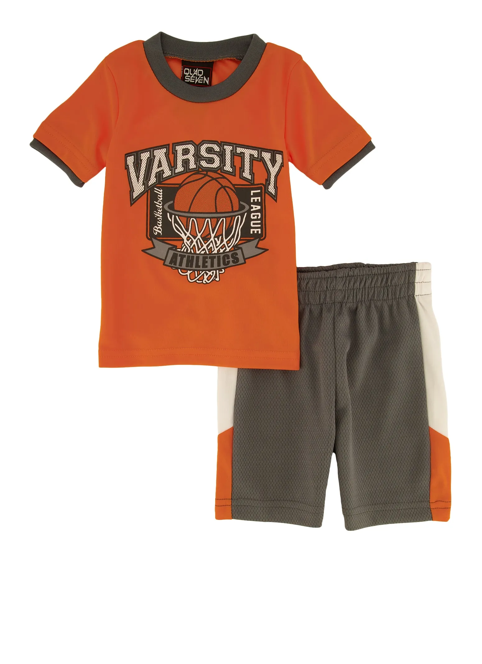 Baby Boys 12-24M Varsity Graphic Tee and Basketball Shorts
