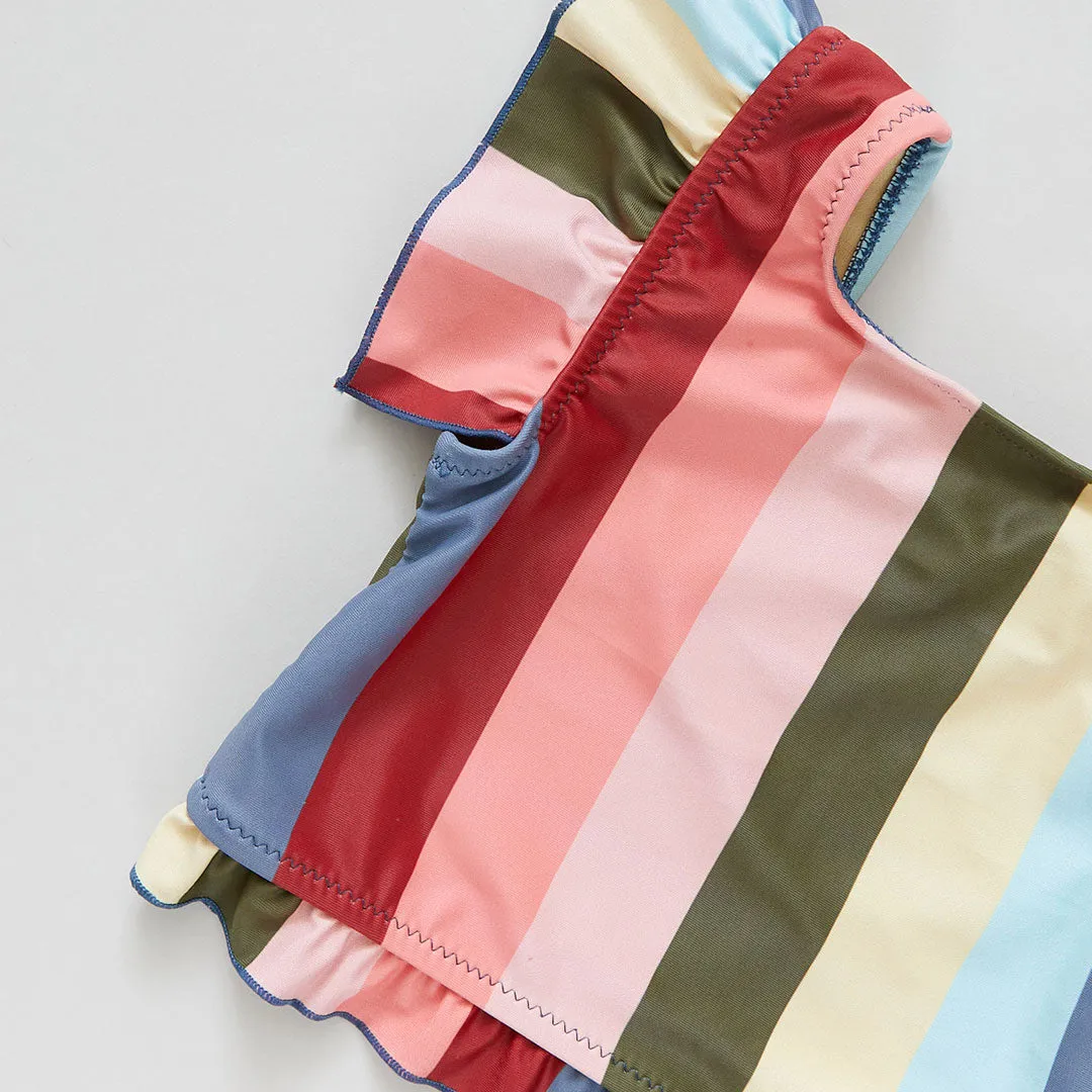 Baby Girls Elsie Tankini - Multi Wide Stripe