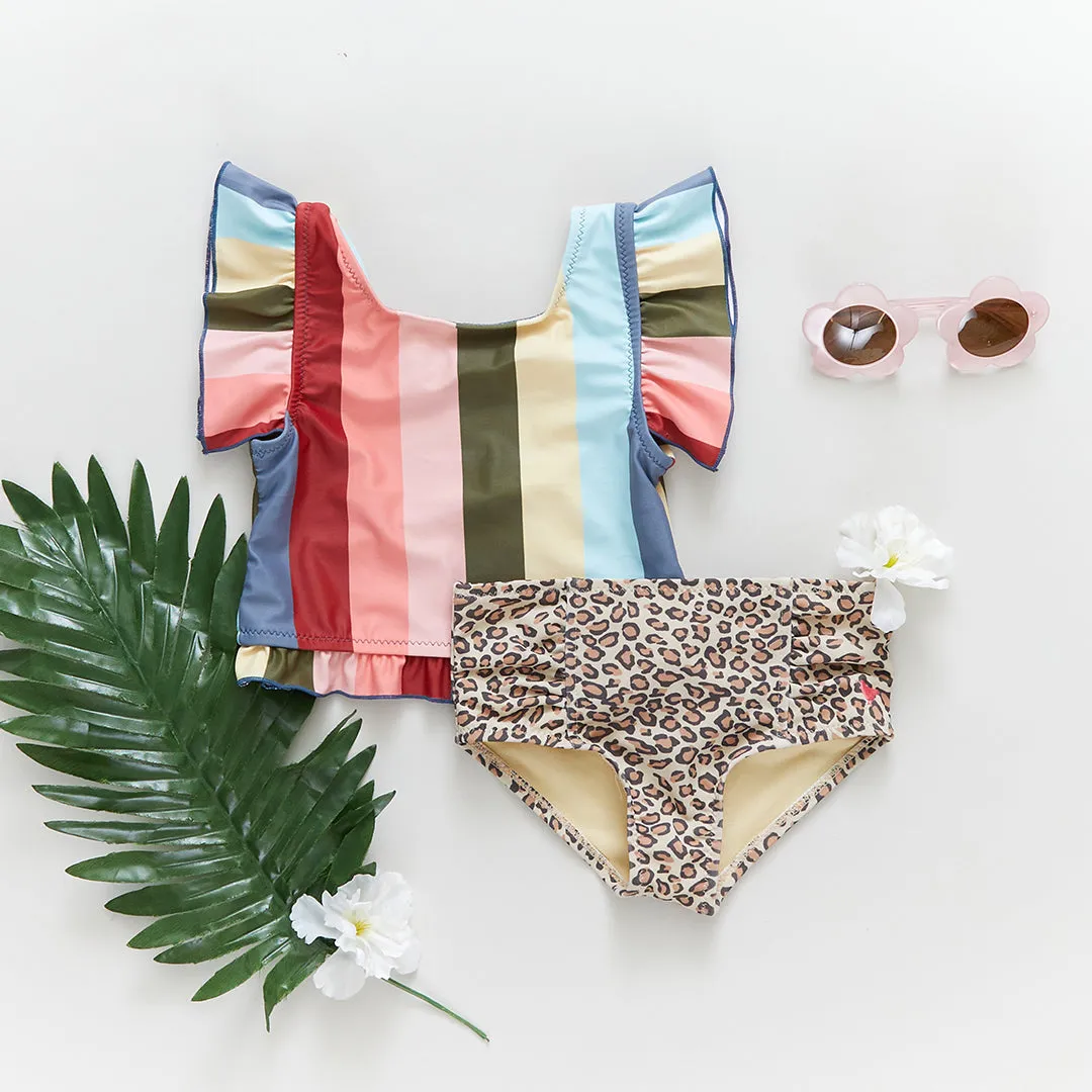 Baby Girls Elsie Tankini - Multi Wide Stripe