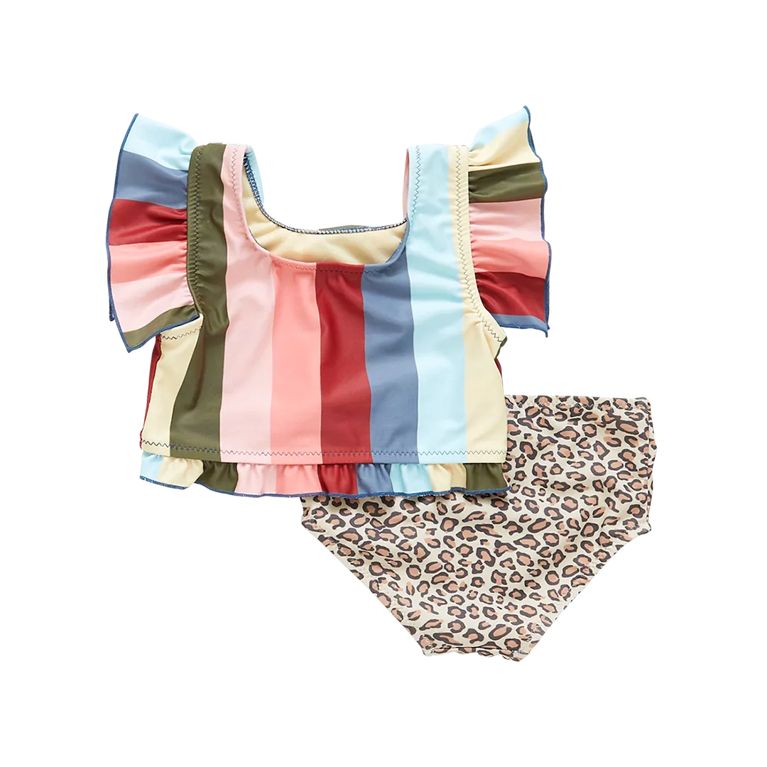 Baby Girls Elsie Tankini - Multi Wide Stripe