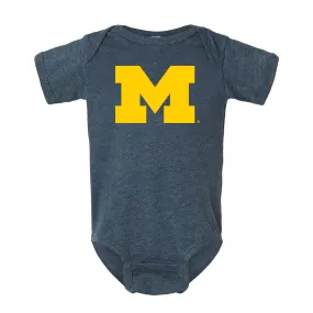 Block M Infant Jersey Creeper - Vintage Denim