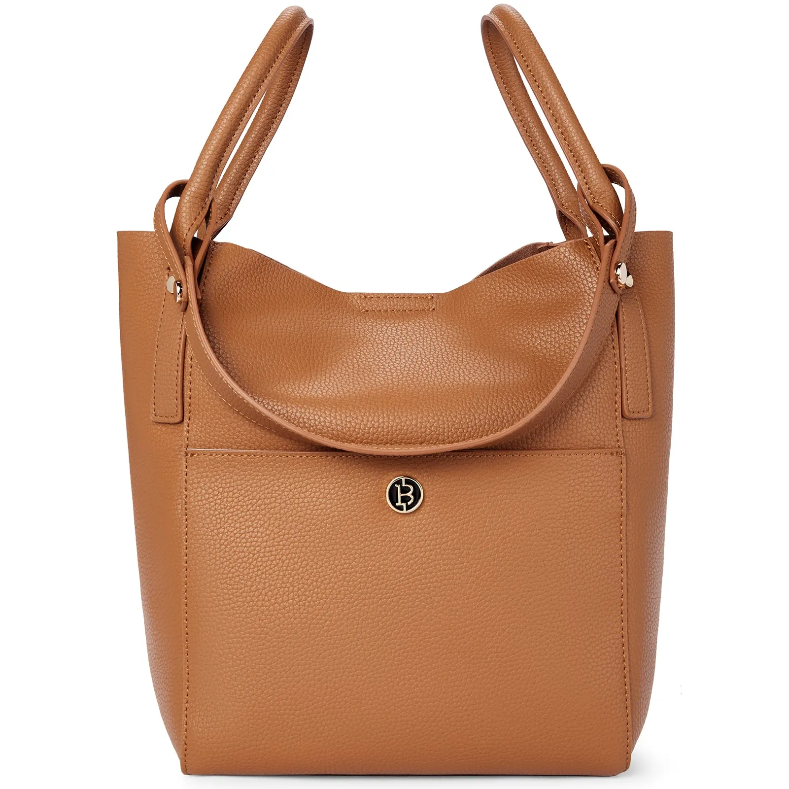 BOSTANTEN Women Handbags Leather Purses Designer Hobo Bucket Tote Bags with Zipper Pouch