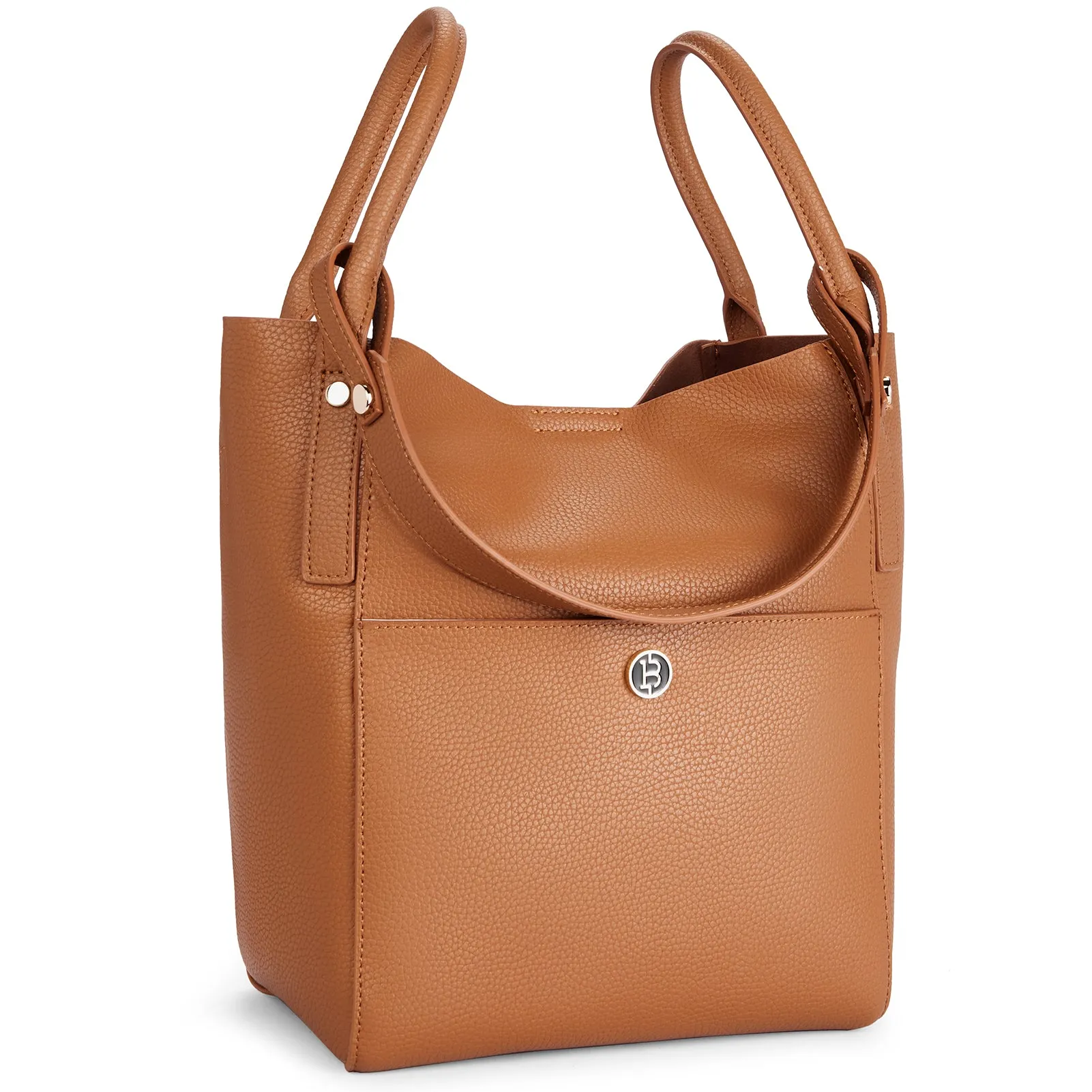 BOSTANTEN Women Handbags Leather Purses Designer Hobo Bucket Tote Bags with Zipper Pouch