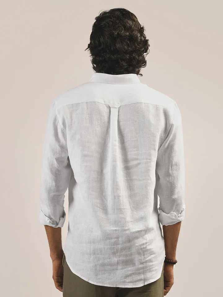 Button-down 100% Linen Shirt - Hampstead