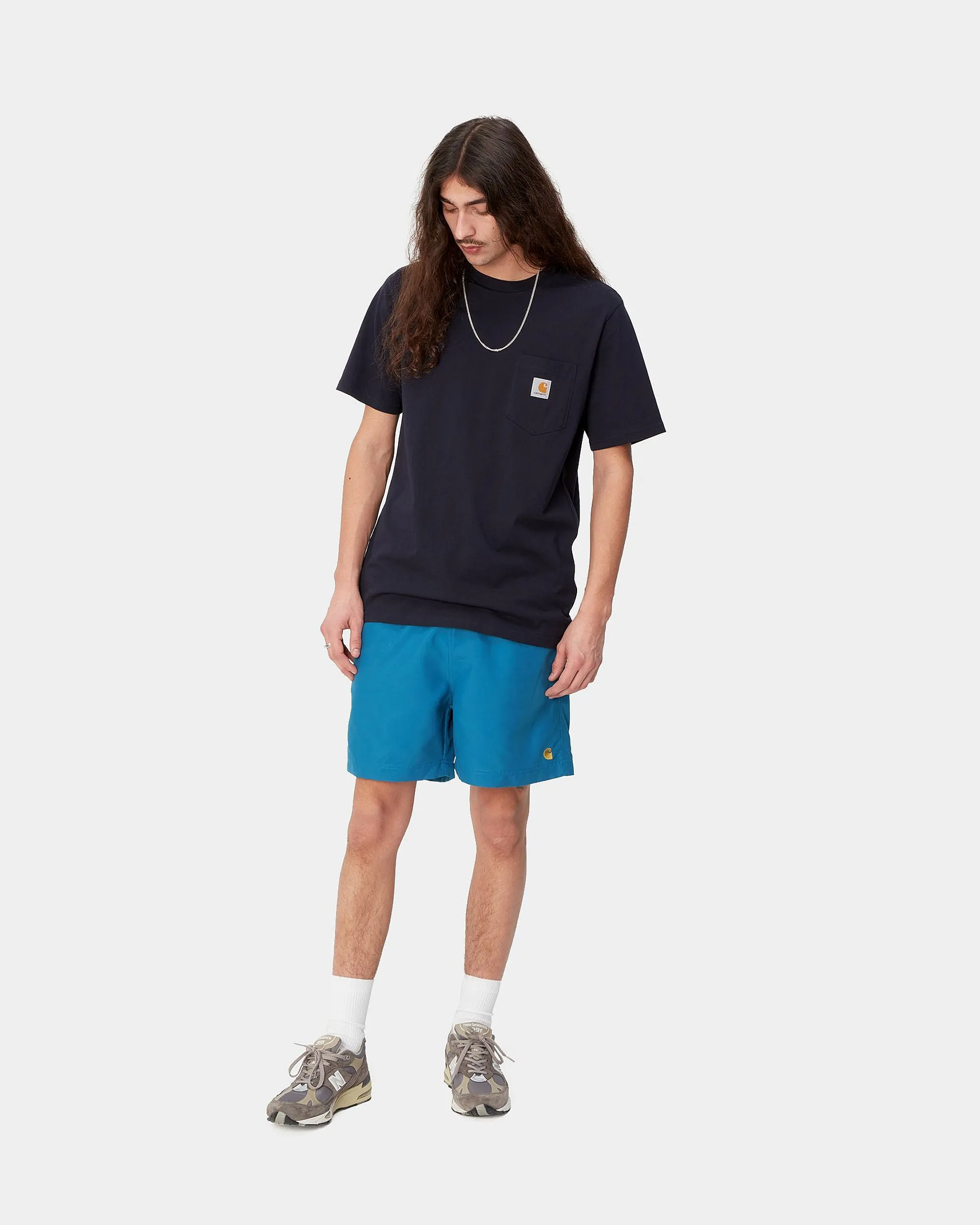 Carhartt WIP Chase Swim Trunks - Acapulco / Gold
