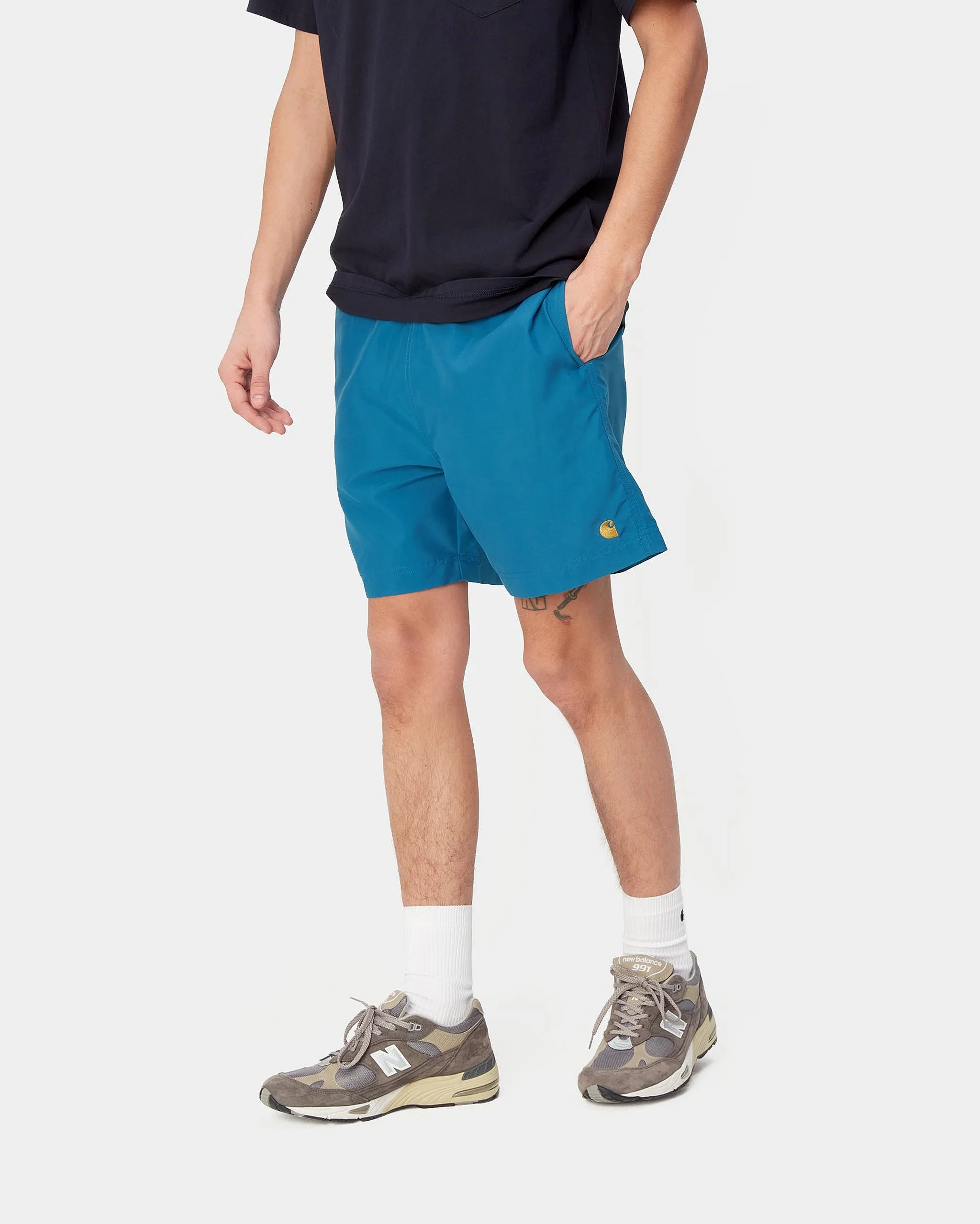 Carhartt WIP Chase Swim Trunks - Acapulco / Gold