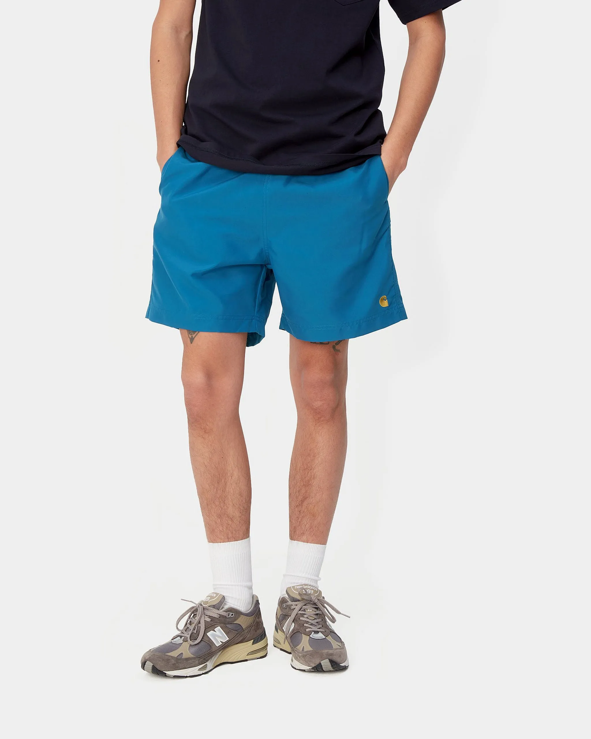 Carhartt WIP Chase Swim Trunks - Acapulco / Gold