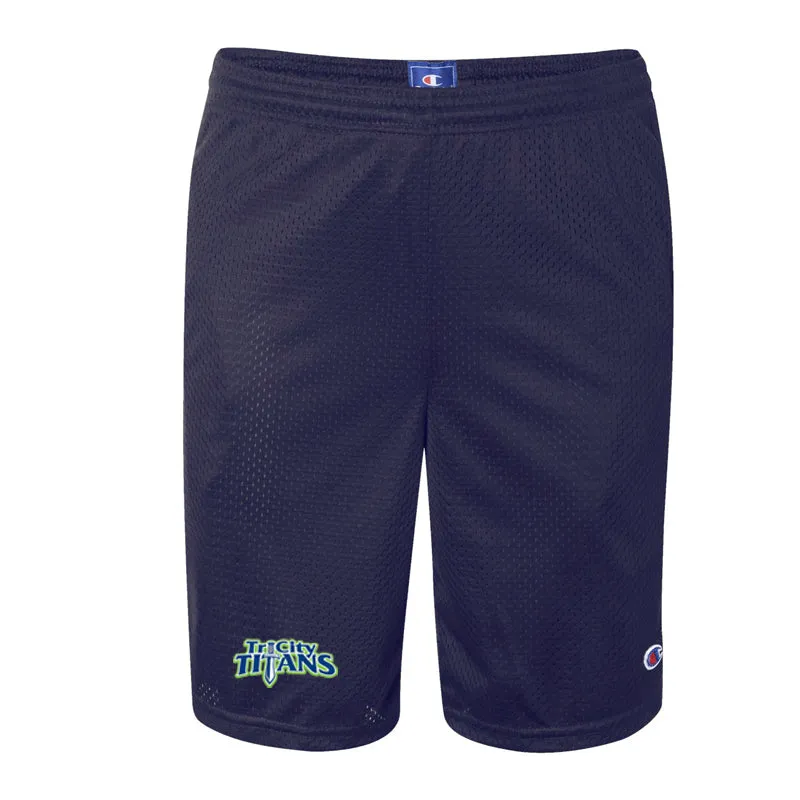 Champion Polyester Mesh 9" Shorts with Pockets  (Tri City Titans - Coaches)
