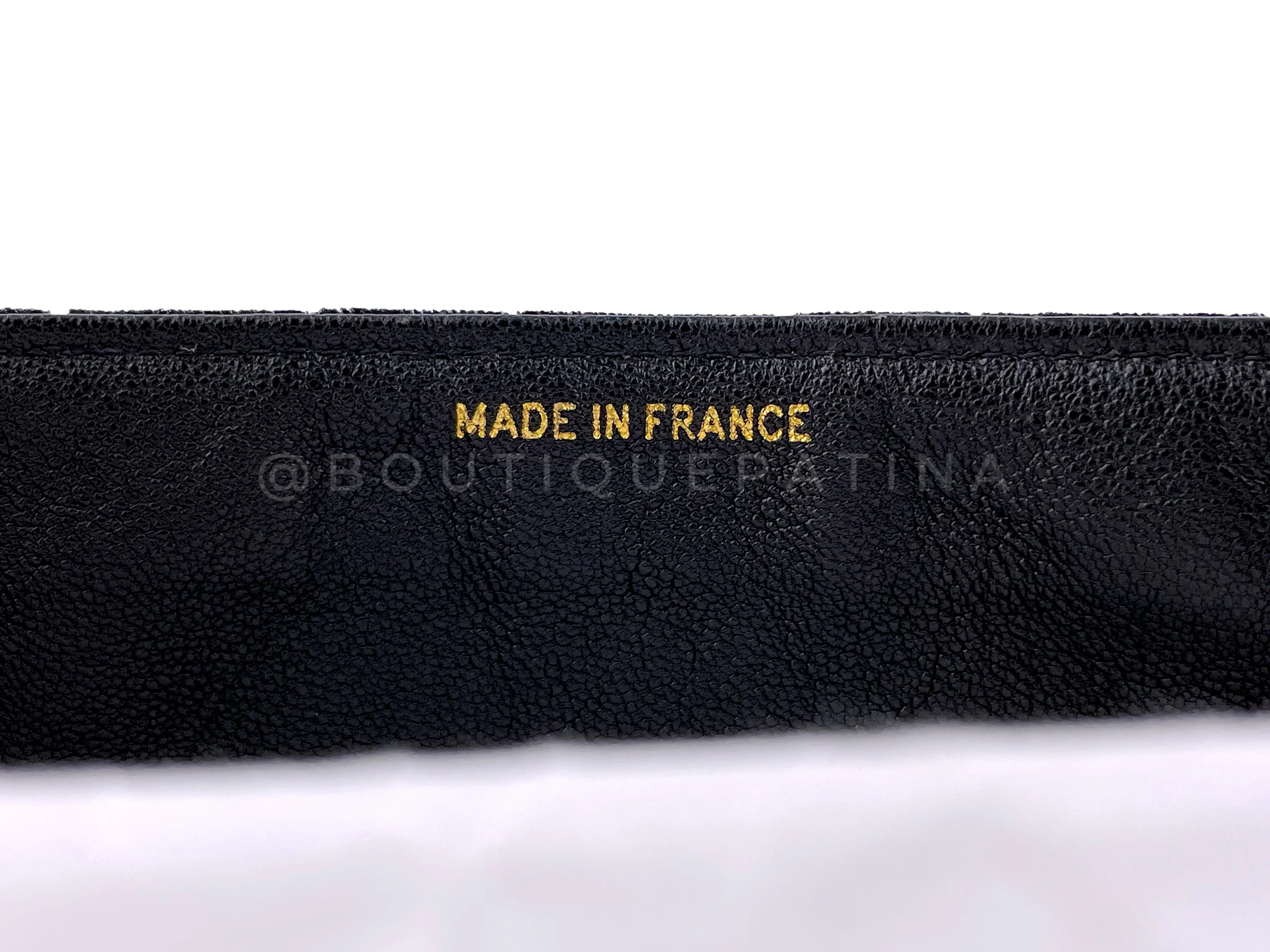 Chanel 1995 Vintage Black Velvet Jumbo Classic Flap Bag 24k GHW