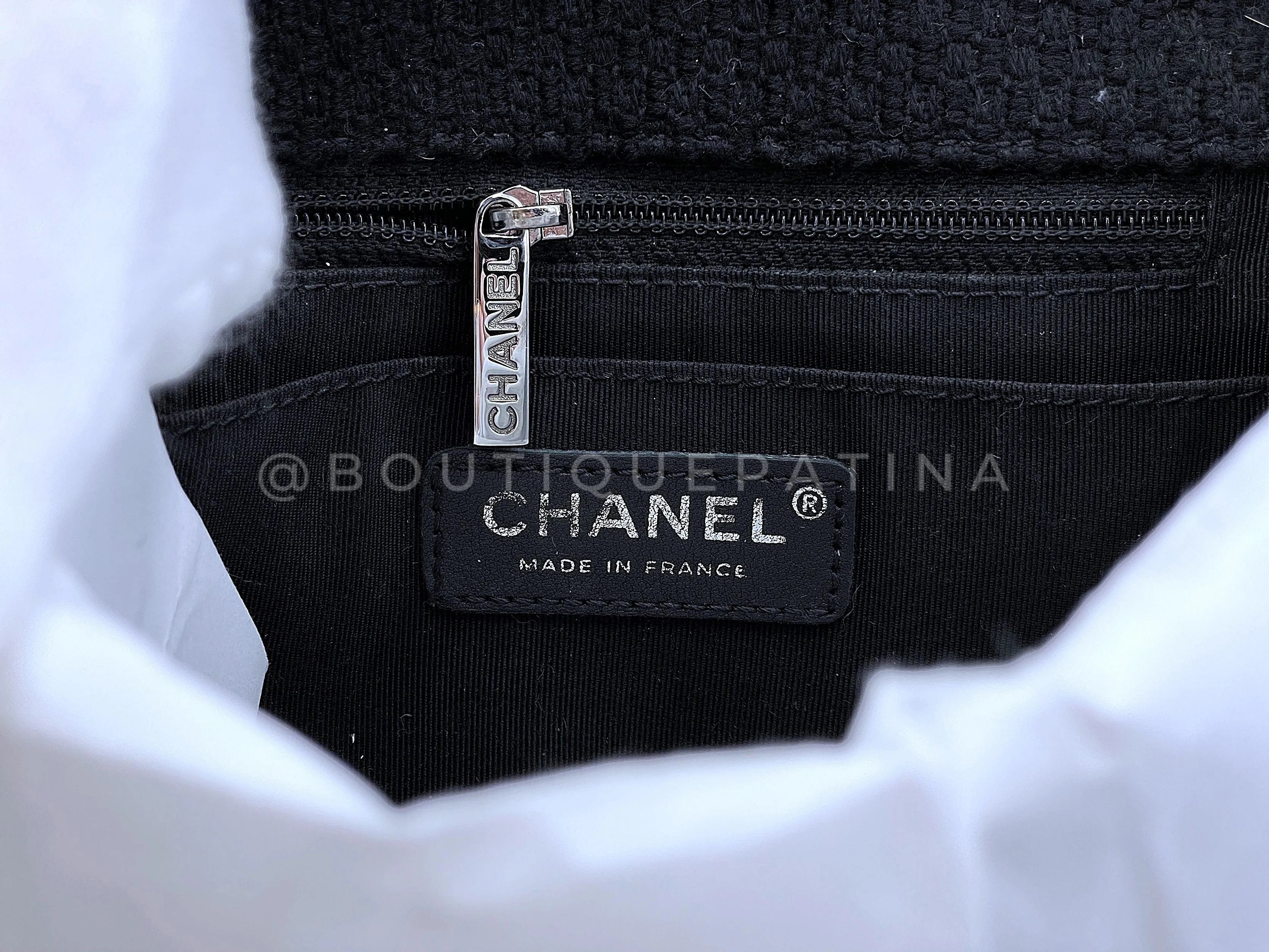 Chanel 2010 Black Paris-Shanghai Pudong Crystals Mini Flap Bag RHW