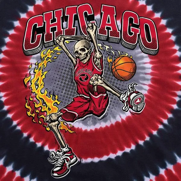 Chicago Slam Dunk T-Shirt Multi Tie Dye
