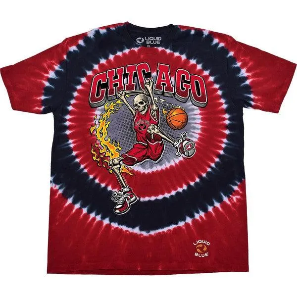 Chicago Slam Dunk T-Shirt Multi Tie Dye