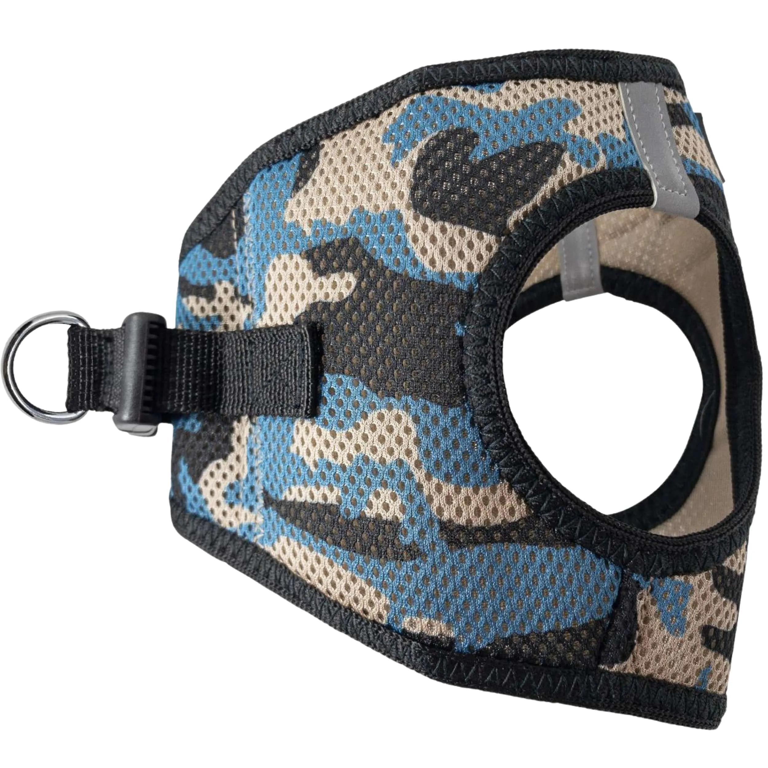 Choke-Free Mesh Harness | Blue Camo