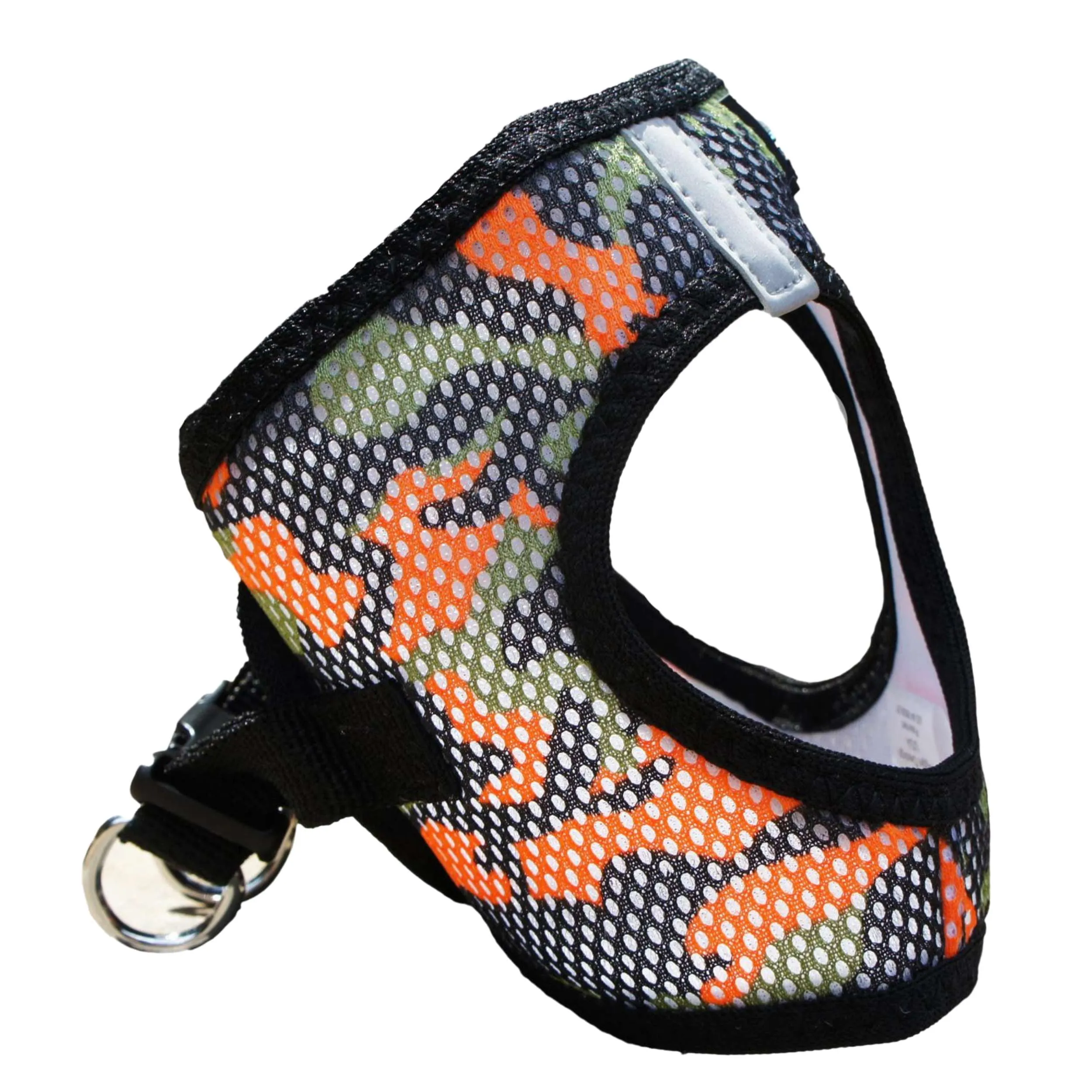 Choke-Free Mesh Harness | Orange Camo
