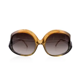 Christian Dior Vintage Orange Acetate Oversize 2143 Sunglasses 55/15