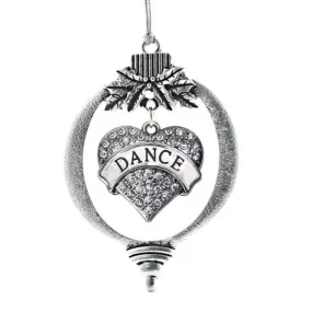 Christmas Ornament with Crystal Dance Heart charm