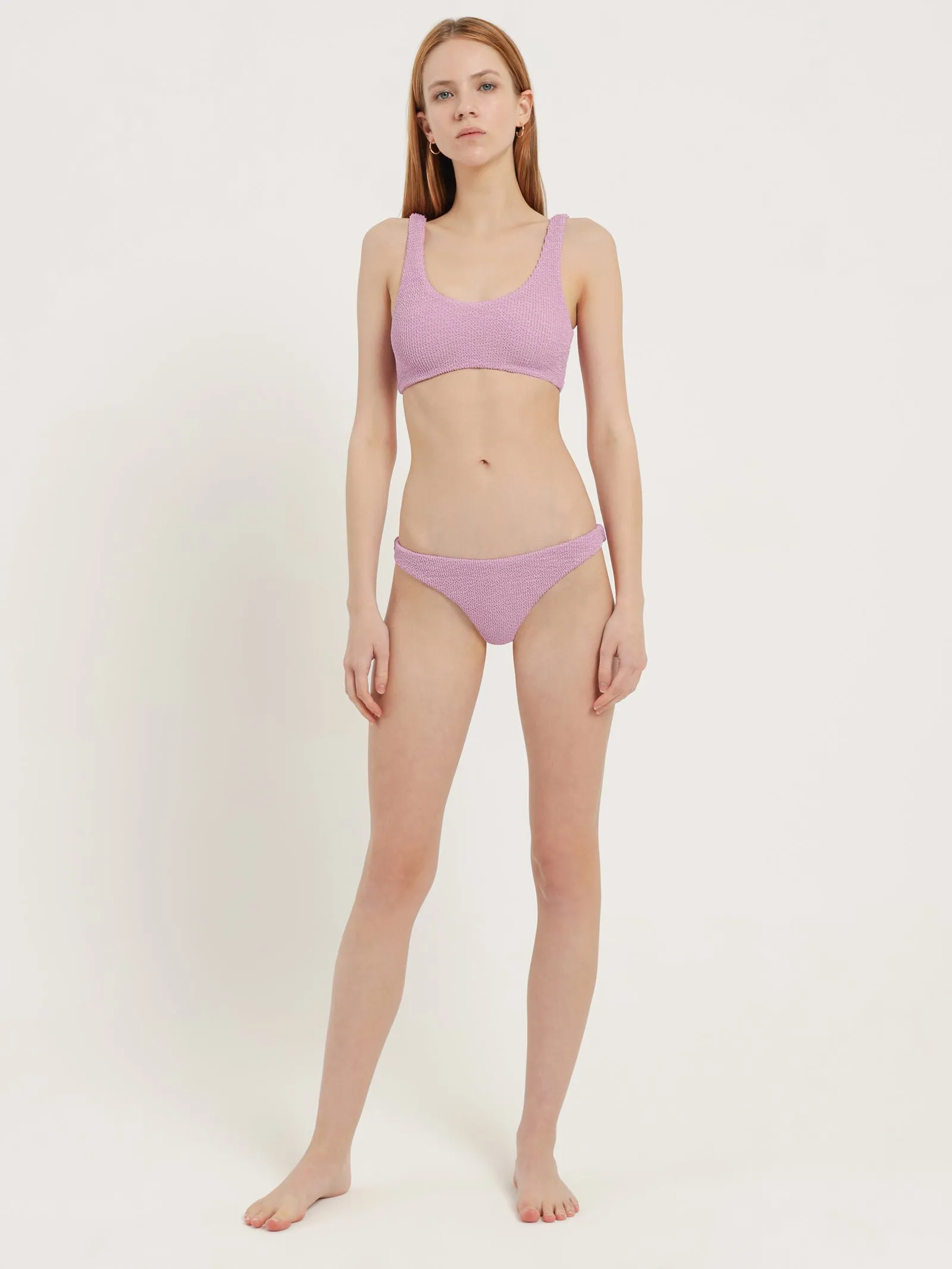 Cut Out Crop Top in Orchid Purple