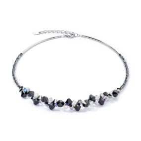 Dancing Crystals Update necklace silver-black