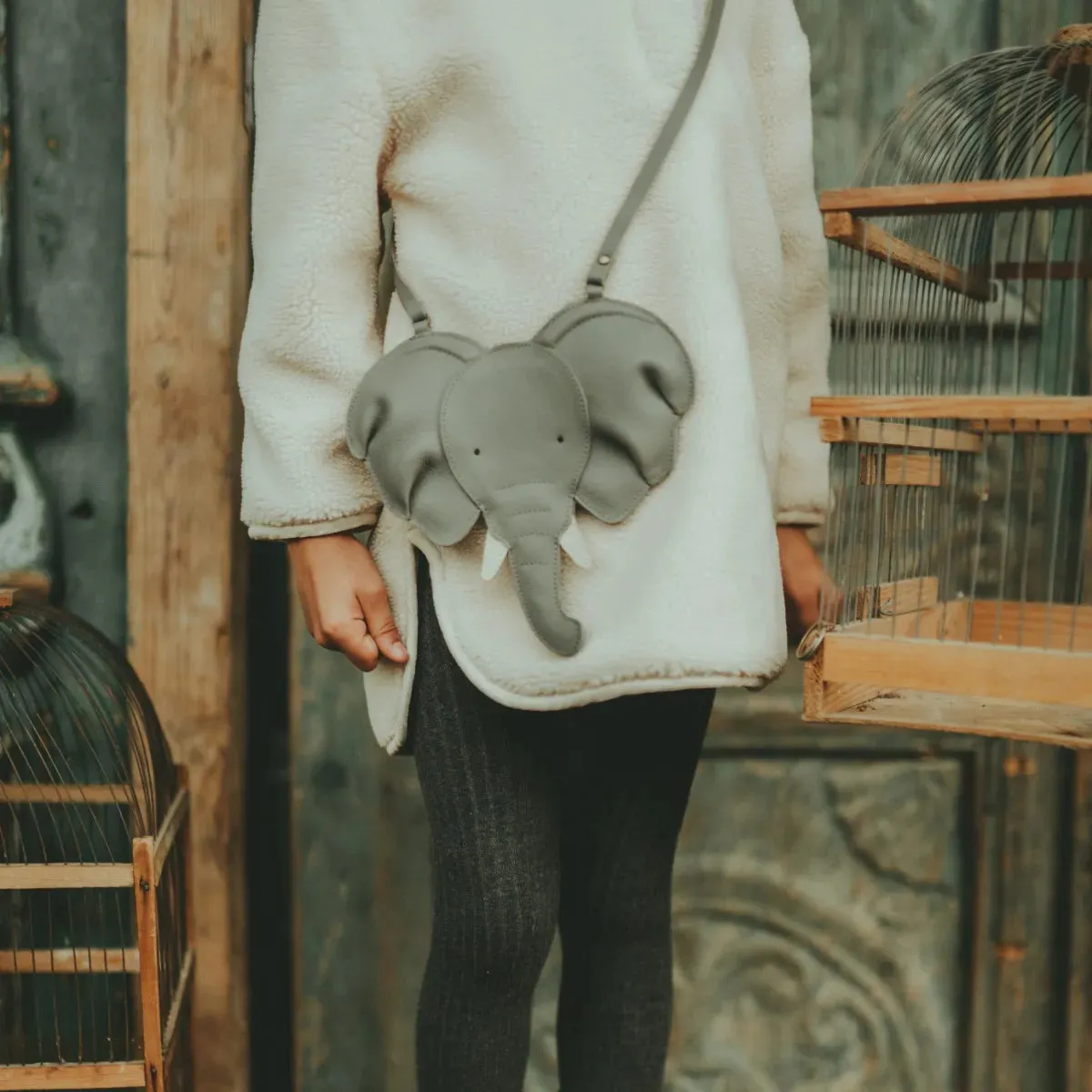 Donsje Kids BRITTA SPECIAL Leather Purse - Elephant