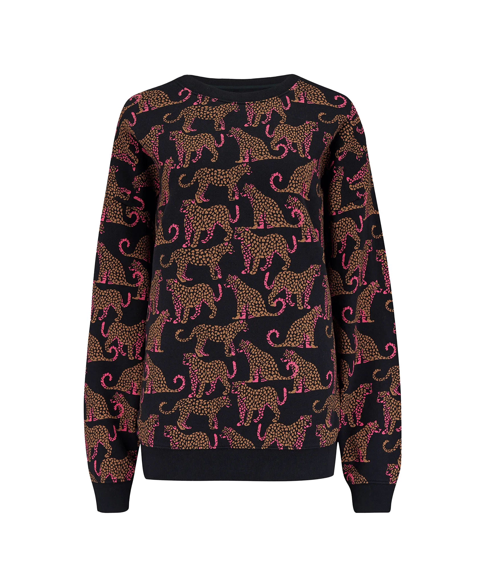 Eadie Relaxed Leopard Spots Sweatshirt - Multi