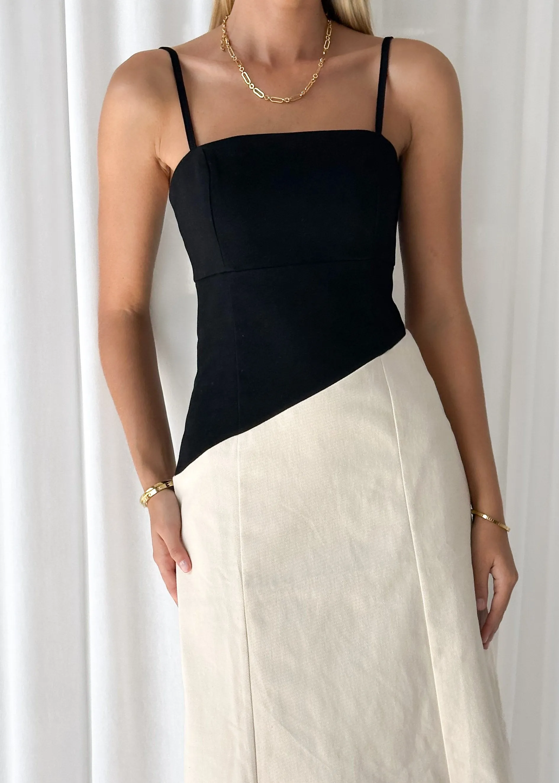 Ekrallo Maxi Dress - Black Splice