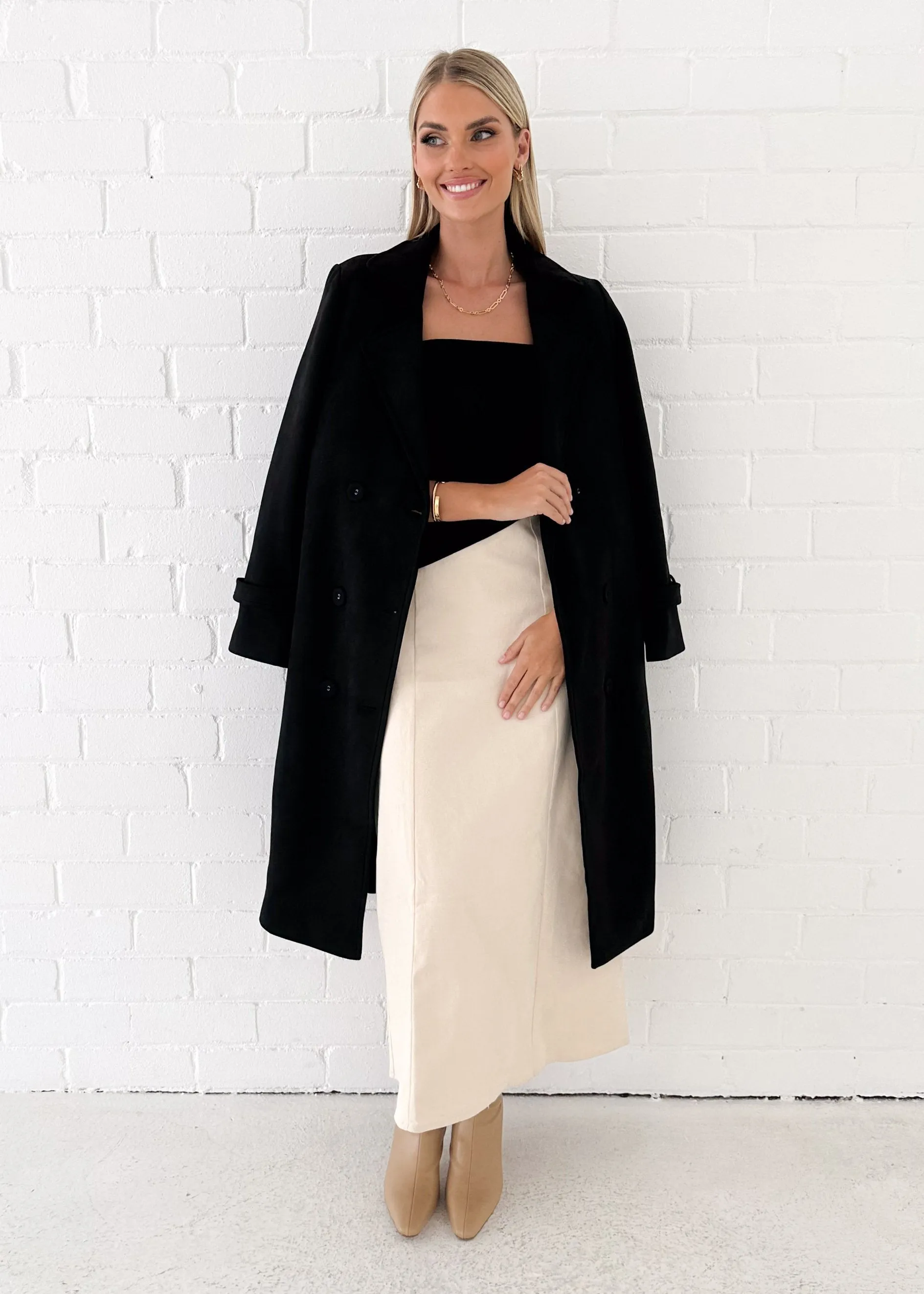 Ekrallo Maxi Dress - Black Splice