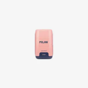 ERASER & SHARPENER COMPACT // PINK