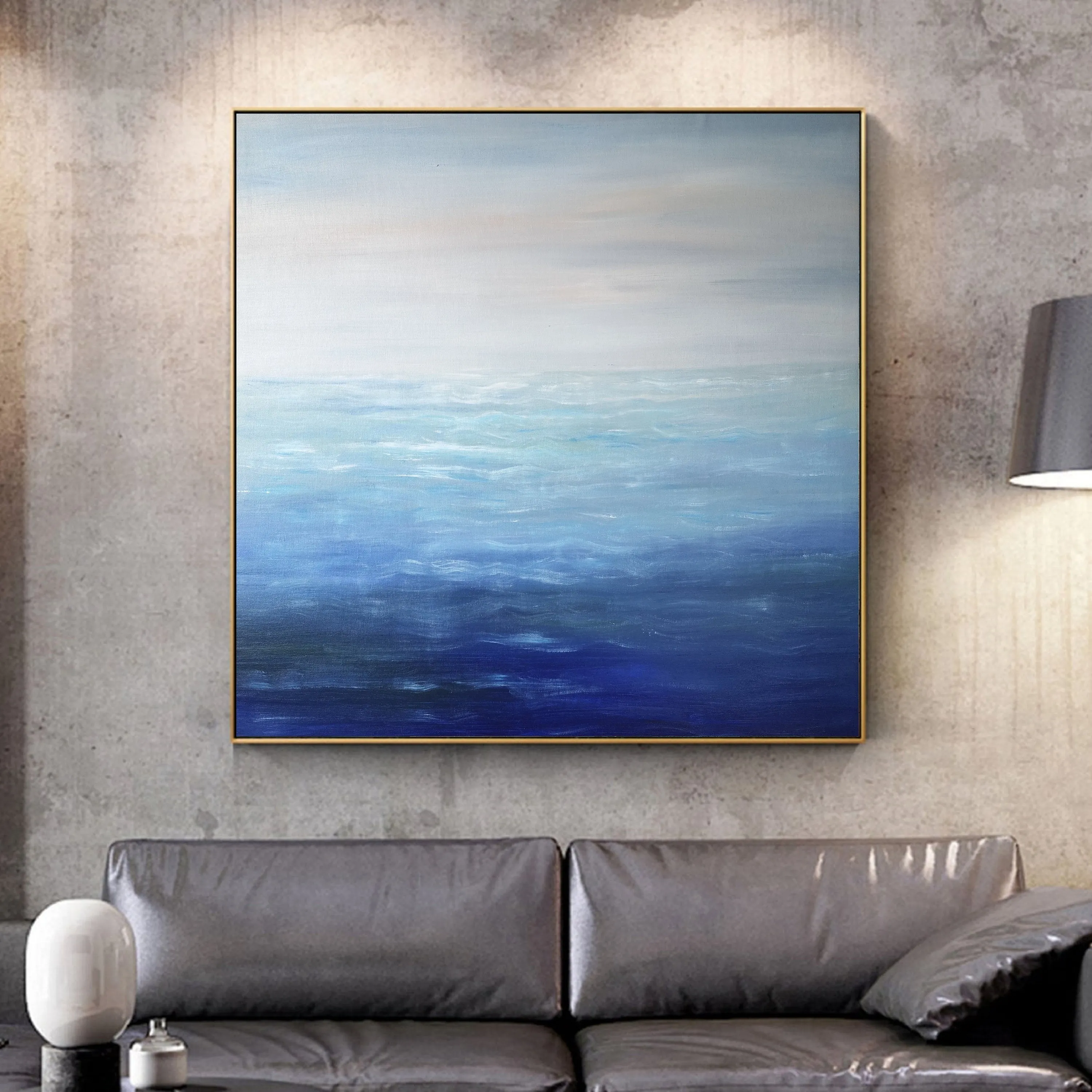 Extra Large Paintings for Sale Blue Ocean Abstract Painting Gp025