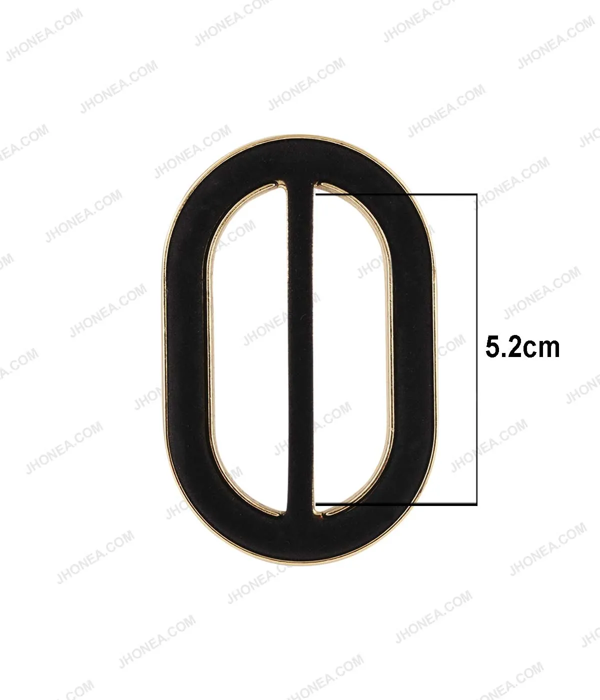 Fashion Shiny Gold with Black Velvet Sliding Buckle for Men/Women