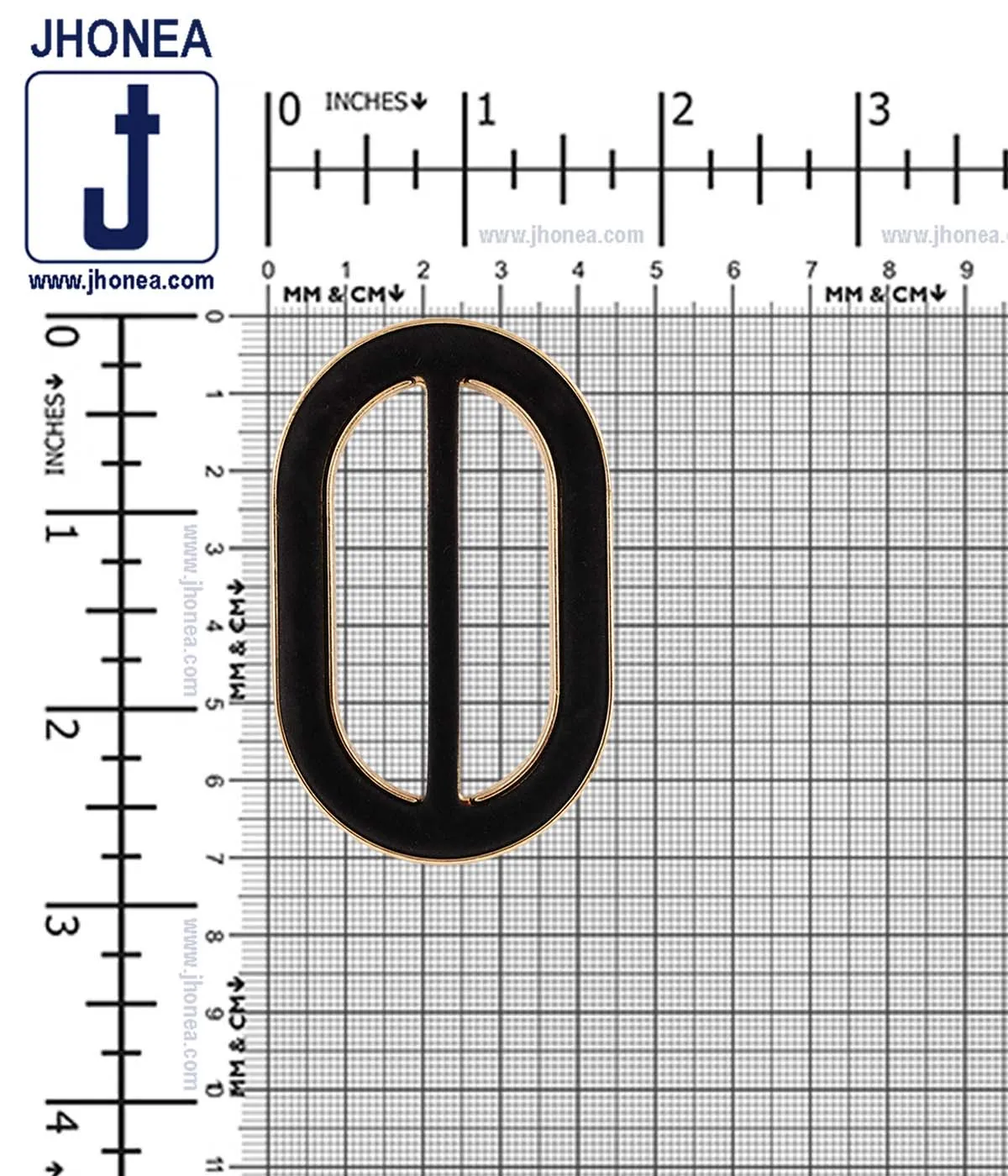 Fashion Shiny Gold with Black Velvet Sliding Buckle for Men/Women