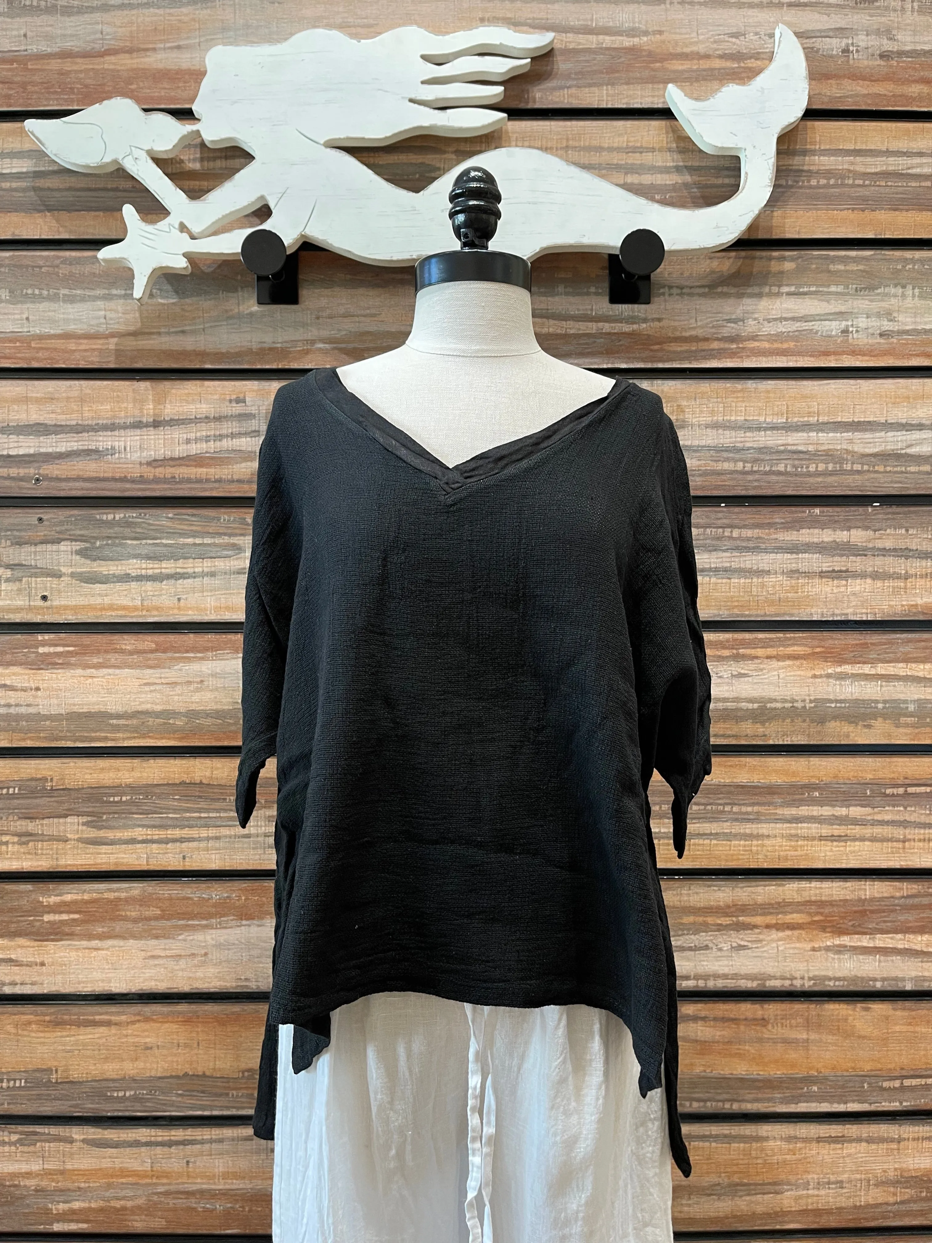 Heather Waffle Italian Top