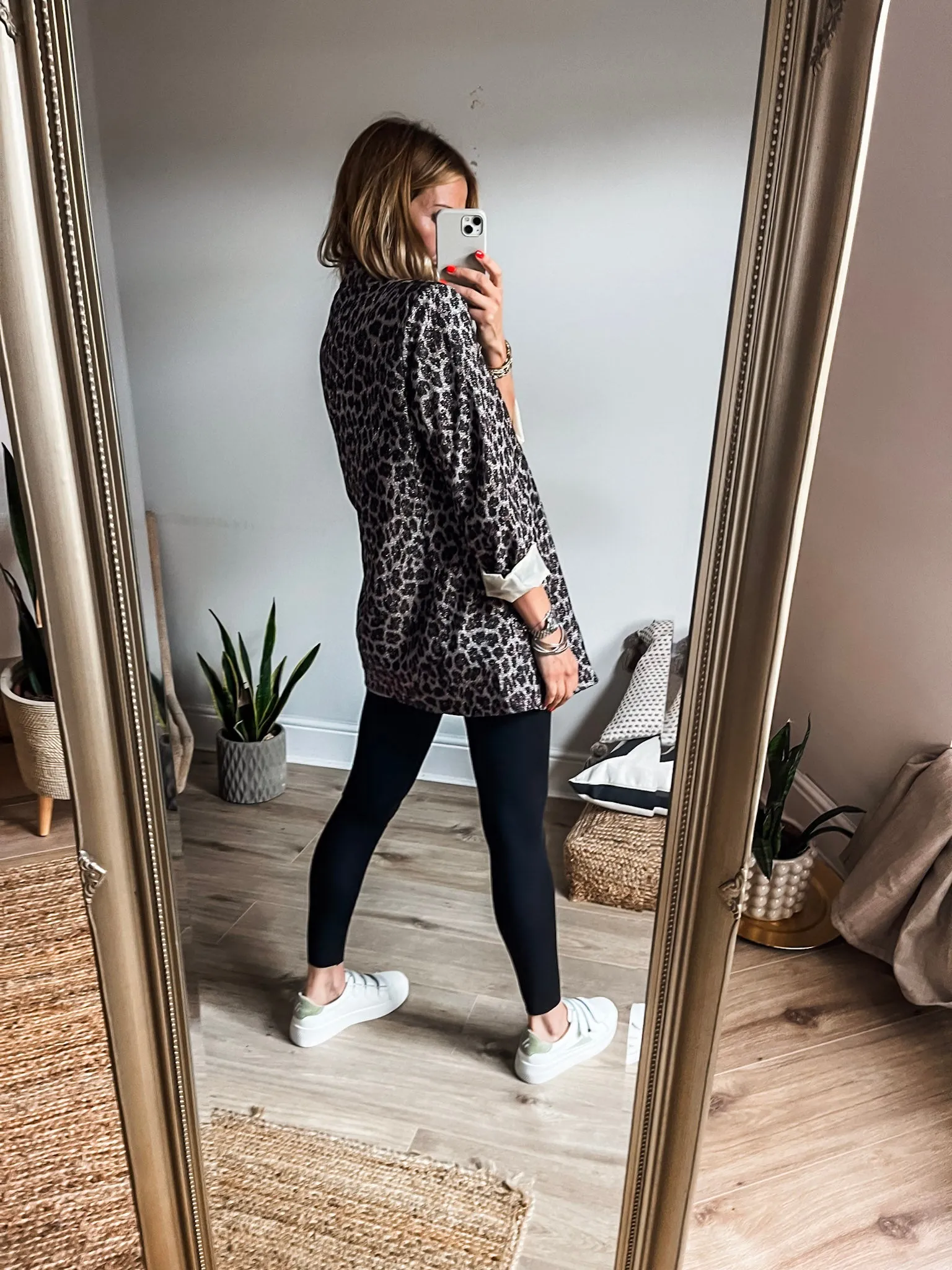 Leopard Gold Shimmer Blazer