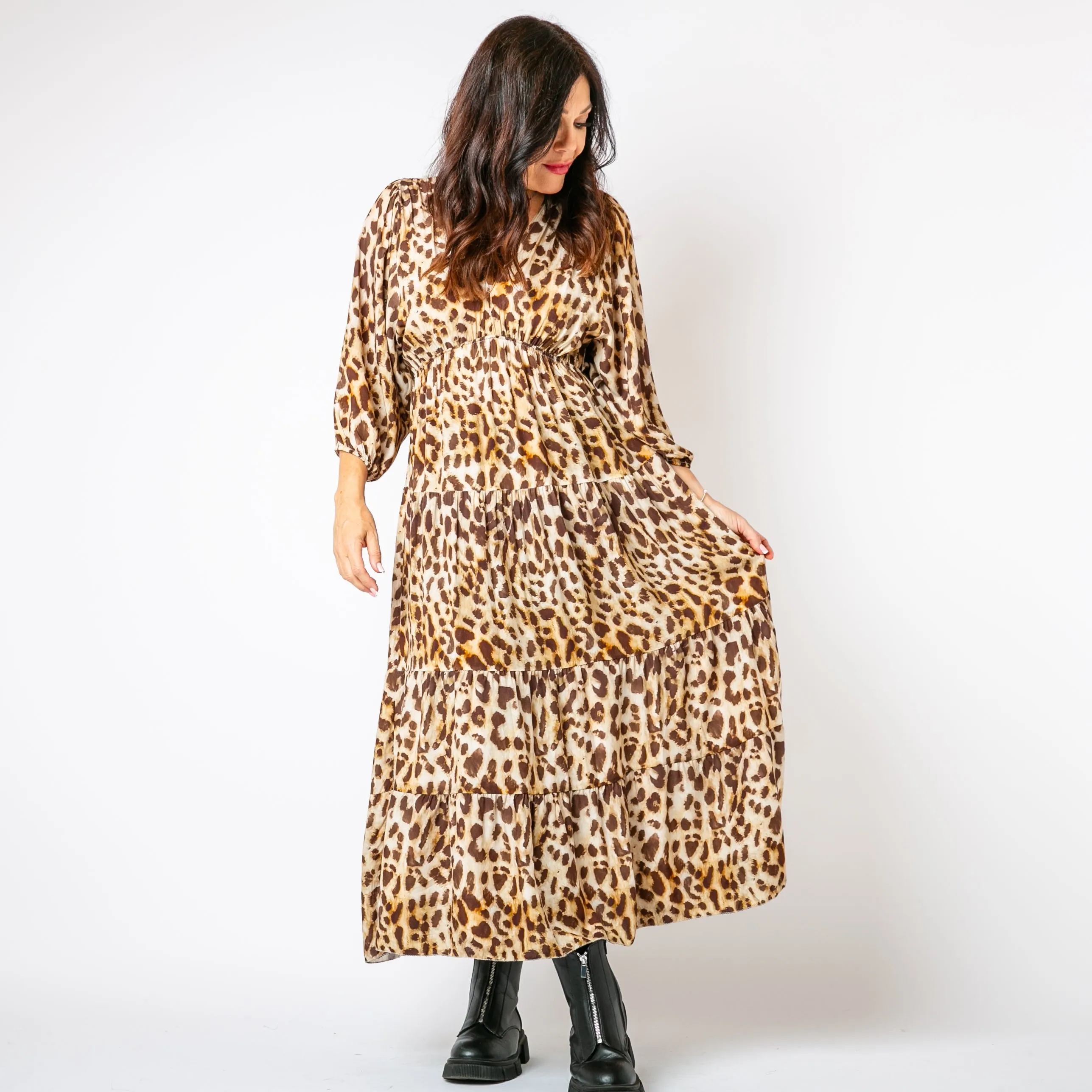 Leopard Tiered Dress