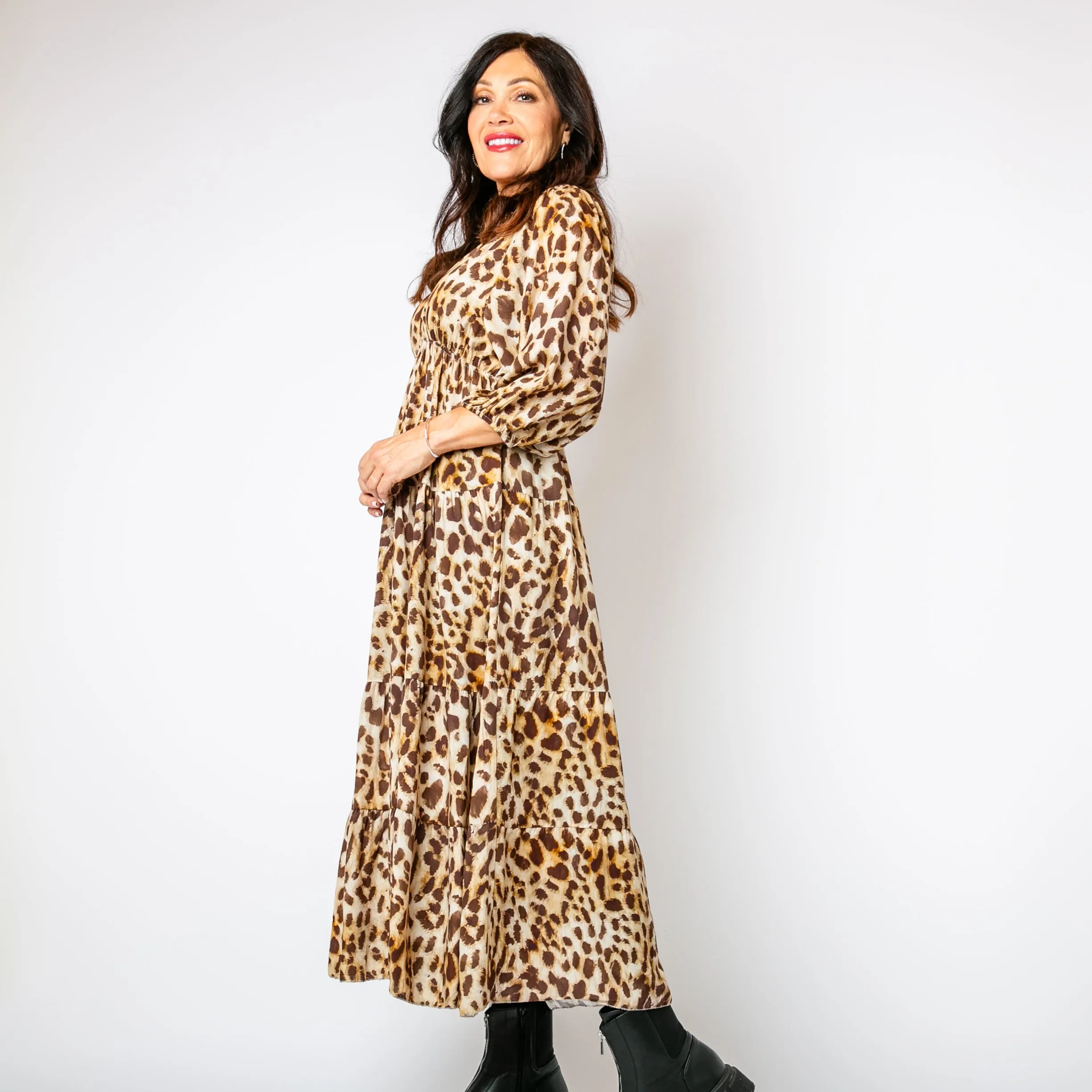 Leopard Tiered Dress