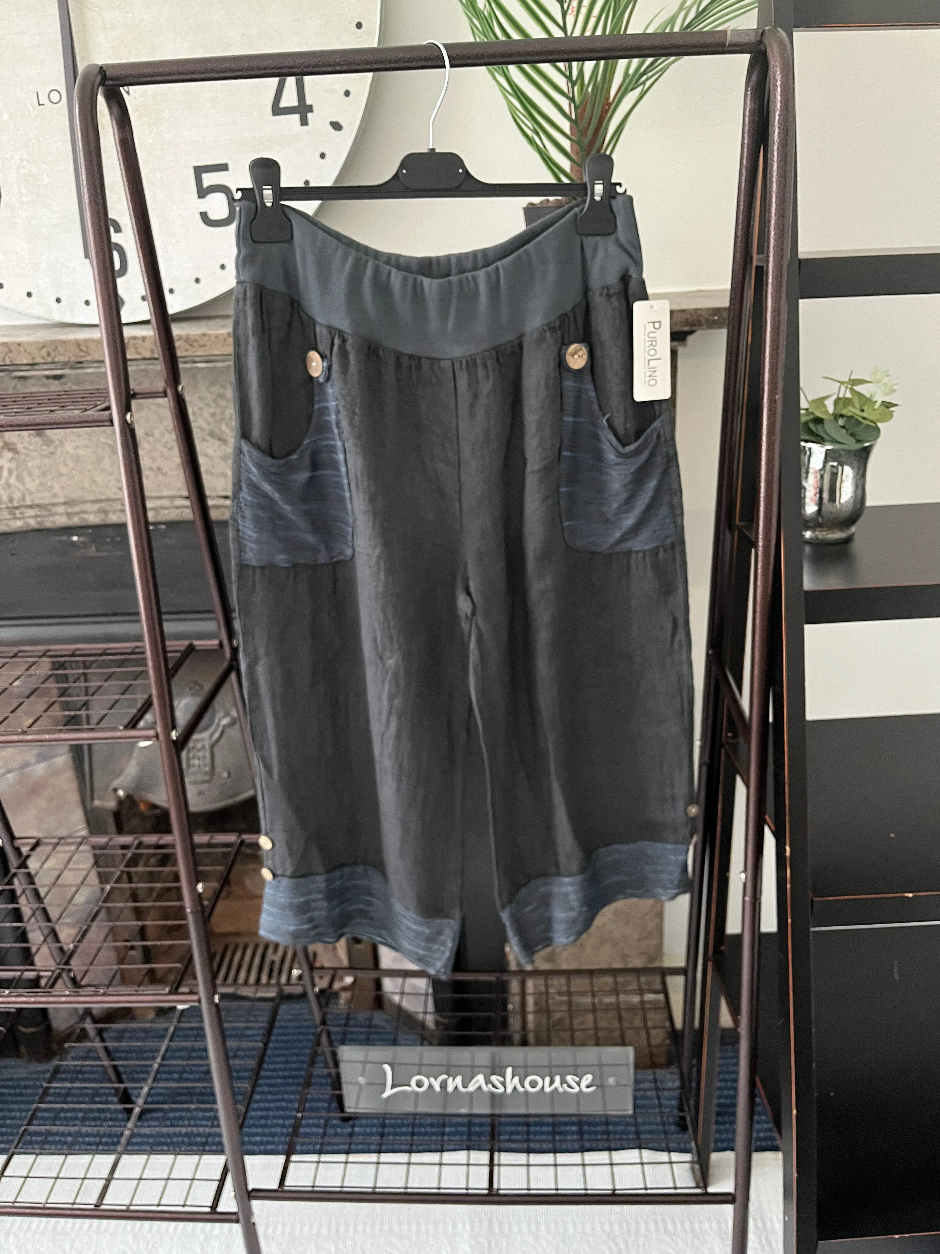 Linen Ladies Straight Leg Trouser
