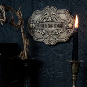 Memento Mori Casket Plaque - Gold Edition