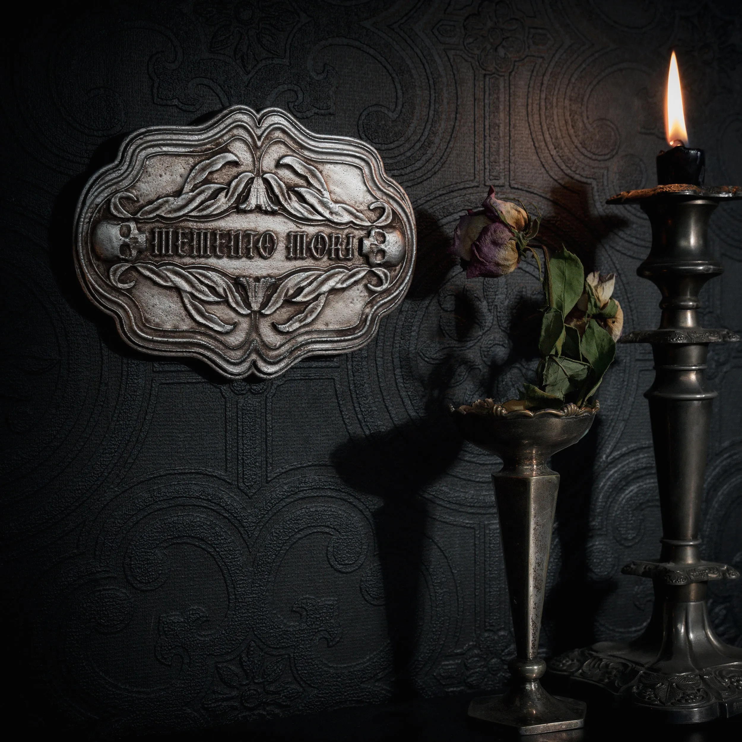 Memento Mori Casket Plaque - Silver Edition