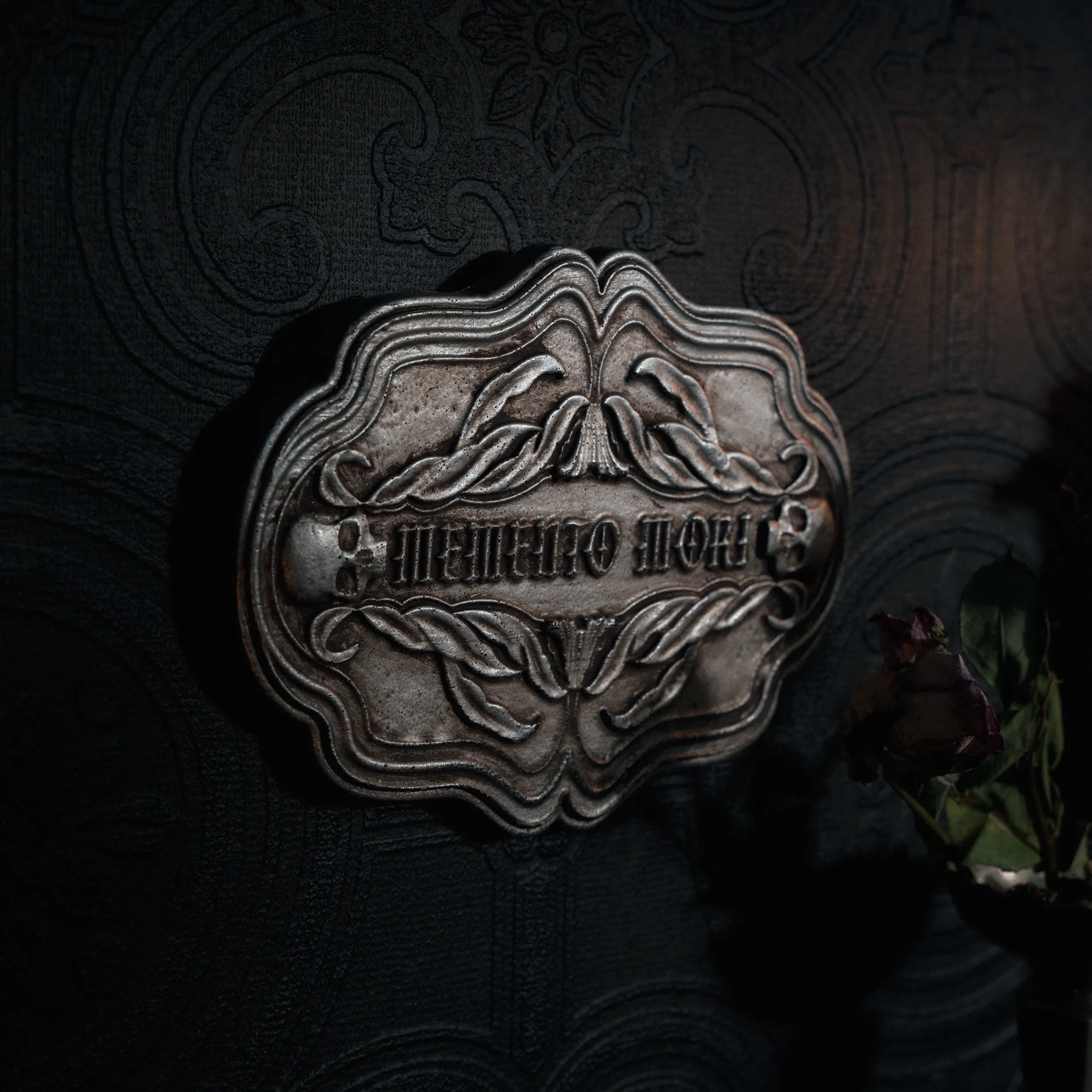 Memento Mori Casket Plaque - Silver Edition
