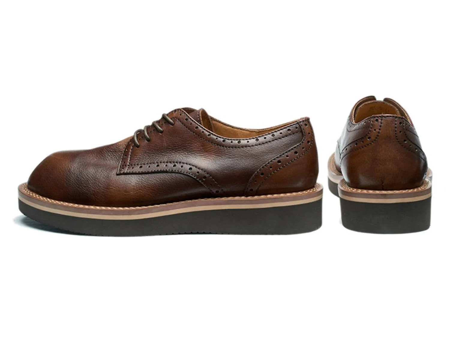 Men's Formal Leather Dress Shoes - Classic Retro Cowhide Boots