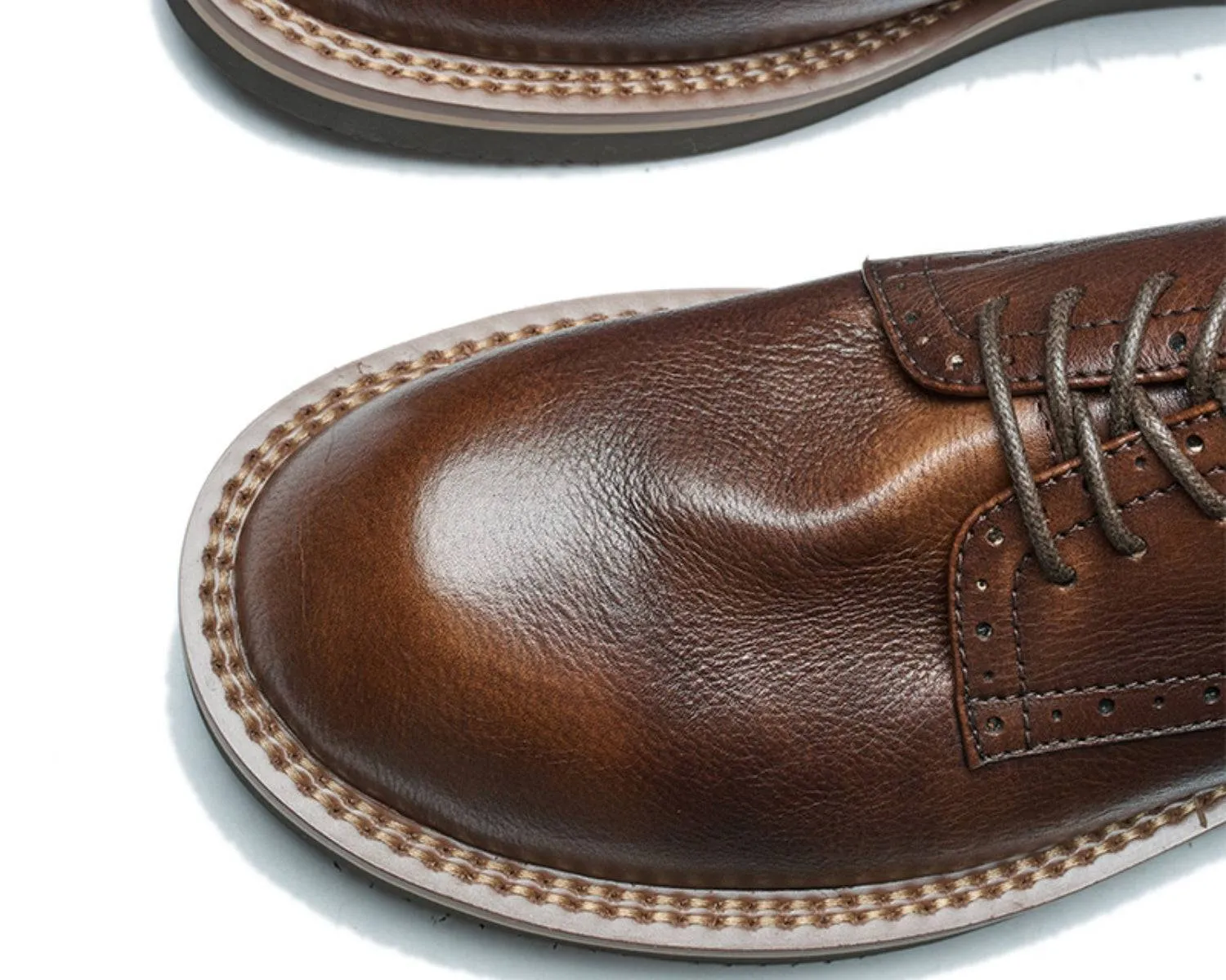 Men's Formal Leather Dress Shoes - Classic Retro Cowhide Boots
